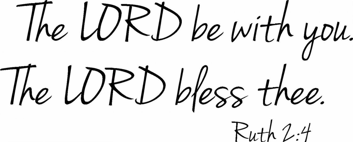 Ruth 2 4 11 x22 Childs Bible Verse Wall Decal By Scripture Wall Art