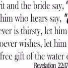 Revelation 22:17 11" x 22" Bible Verse Wall Decal by Scripture Wall Art