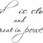 Nahum 1:3 7" x 22" Bible Verse Wall Decal by Scripture Wall Art