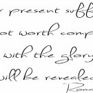 Romans 8:18 11" x 22" Bible Verse Wall Decal by Scripture Wall Art
