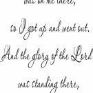 Ezekial 3:23-24 11" x 22" Bible Verse Wall Decal by Scripture Wall Art