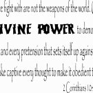 2 Corinthians 10:4-5 11"x 22" Bible Verse Wall Decal ~ Scripture Wall Art