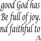 Acts 11:23 11"x 22" Bible Verse Wall Decal by Scripture Wall Art