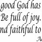 Acts 11:23 11"x 22" Bible Verse Wall Decal by Scripture Wall Art