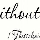 1 Thessalonians 5:17 6"x 22" Bible Verse Wall Decal ~ Scripture Wall Art