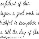 Philippians 1:6, Vinyl Wall Art, I Am Confident of This: He Who Began a Good ...