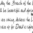 Isaiah 4:2 and Jeremiah 23:5, Vinyl Wall Art, in That Day the Branch of the L...