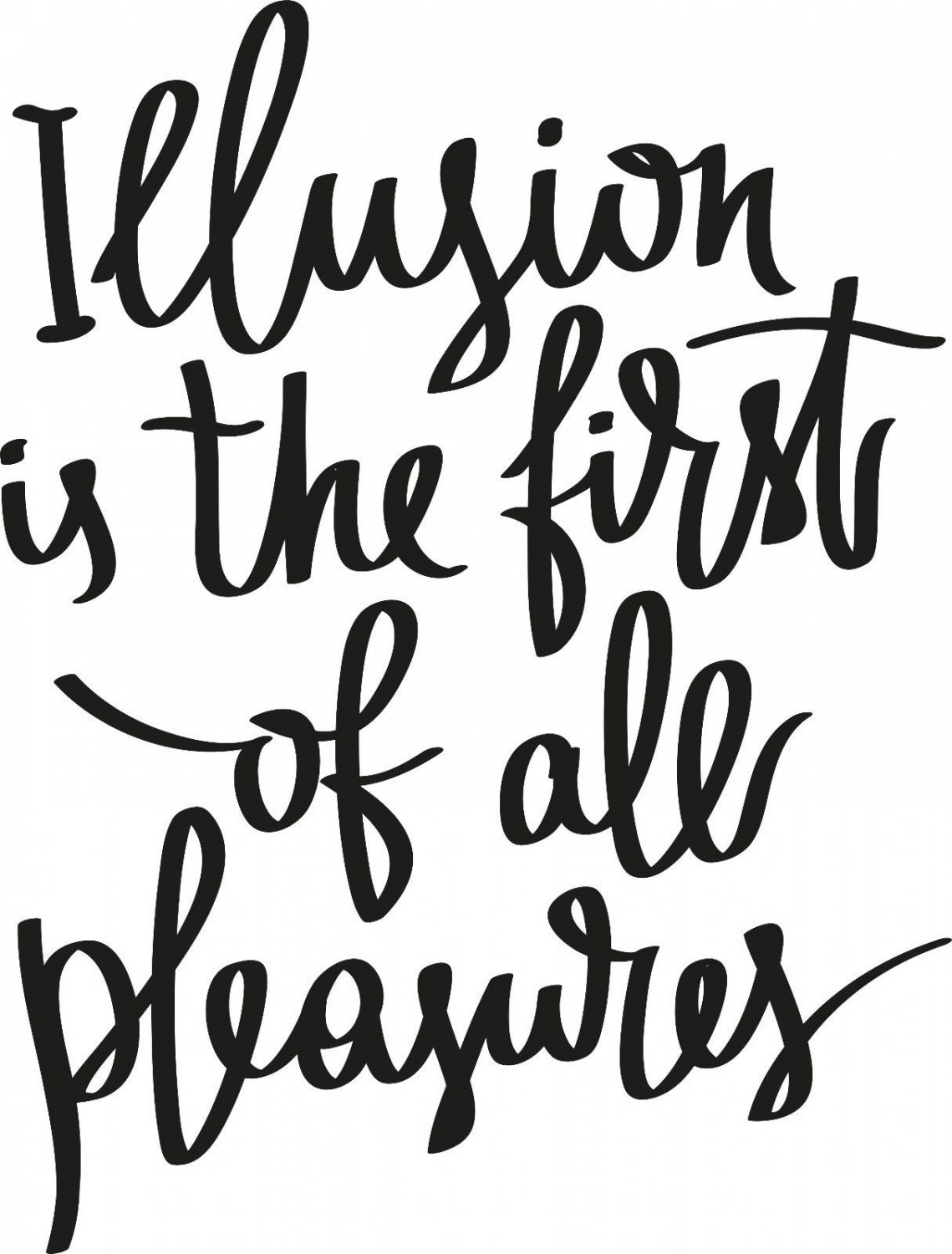 Illusion is the First 11 x 15 : Motivational & inspirational Vinyl Wall Art