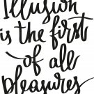 Illusion is the First 11 x 15 : Motivational & inspirational Vinyl Wall Art