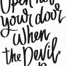 Open Not Your Door 11 x 14 : Motivational & inspirational Vinyl Wall Art