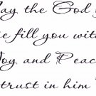 Romans 15:13 11"x22" Bible Verse Wall Decal by Scripture Wall Art - Decor