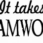 It Takes Teamwork 11x22 Motivational Inspirational Vinyl Wall Decal Wall Art