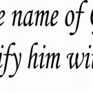Psalm 69:30 cstlg 18 x 72 Bible Verse Wall Decal by Scripture Wall Art