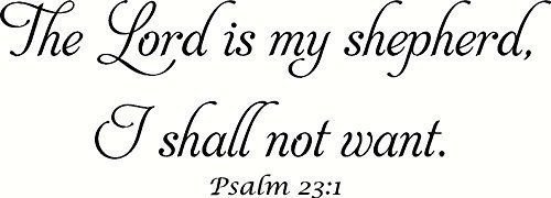 Psalm 23:1 V1 Bible Verse Wall Art, The Lord is my shepherd, I shall not want...