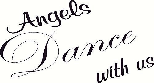 Angels Dance with Us, 11"x22" Bible Verse Wall Decal by Scripture Wall Art