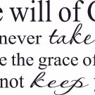 The Will of God 11"x22" Bible Verse Wall Decal by Scripture Wall Art