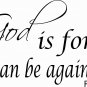 Romans 8:31 11 x 22 : Bible Verse Wall Decal Art by Scripture Wall Art
