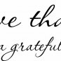 Give Thanks... 8"x22" Bible Verse Wall Decal by Scripture Wall Art - Decor
