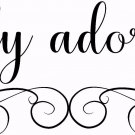 Simply Adorable 8 x 22:Motivational and inspirational Wall Art Decal