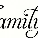 Faith Family Friends V1 3"x 22" Bible Verse Wall Decal ~ Scripture Wall Art