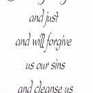 1 John 1:9 11"x22" Bible Verse Wall Decal by Scripture Wall Art