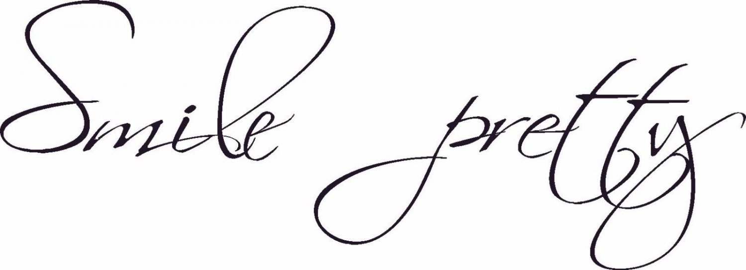 Smile Pretty 7"x 22" Vinyl Wall Decal by Scripture Wall Art Dentist Photographer