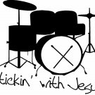 Stickin With Jesus 11"x 22" Bible Verse Wall Decal by Scripture Wall Art Drummer