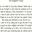 Firefighters Prayer 18"x 25" Bible Verse Wall Decal by Scripture Wall Art