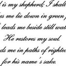Psalm 23, Bible Verse Wall Decal ~ Scripture Wall Art Decor