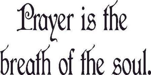 Prayer Is Bible verse wall decals, scripture, Vinyl Art, stickers, love quotes