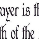Prayer Is Bible verse wall decals, scripture, Vinyl Art, stickers, love quotes