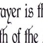Prayer Is Bible verse wall decals, scripture, Vinyl Art, stickers, love quotes