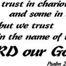 Psalm 20:7,11 x 22 Bible Verse Wall Decal ~ Scripture Wall Art Decor