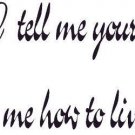 Psalm 25:4, Vinyl Wall Art, Decal, Bible, Tell, Show Me Your Ways, Lord Live