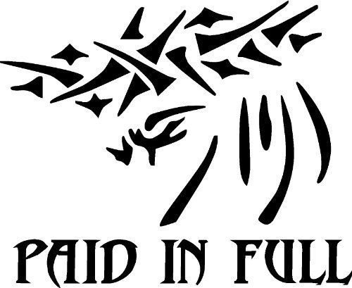 Paid in Full, Jesus, Sacrifice Decal, Vinyl Wall Art, Crown Thorns
