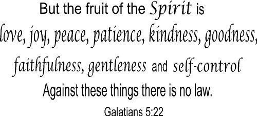 Galatians 5:22, Bible verse wall decals, scripture, Vinyl Art, stickers, quotes