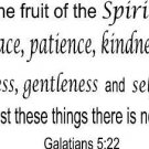 Galatians 5:22, Bible verse wall decals, scripture, Vinyl Art, stickers, quotes