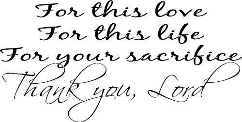 For This Love, Bible verse wall decals, scripture, Vinyl Art, stickers, love