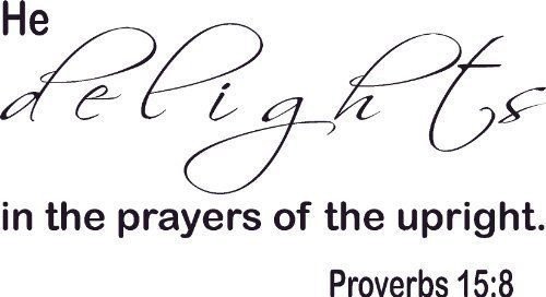 Proverbs 15:8, Bible verse wall decals, scripture, Vinyl Art, stickers, love