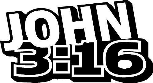 John 3:16, Vinyl Wall Art, Reference, Bible Verse, Passage, God Loved, Gave