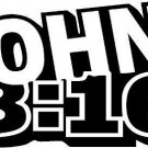 John 3:16, Vinyl Wall Art, Reference, Bible Verse, Passage, God Loved, Gave