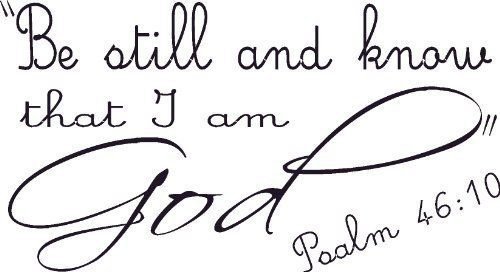 Psalm 46:10, Bible verse wall decals, scripture, Vinyl Art, stickers, love quote