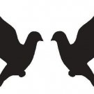 Doves Vinyl Wall Art, Holy Spirit, Couple Set, Birds, Pair, Romance