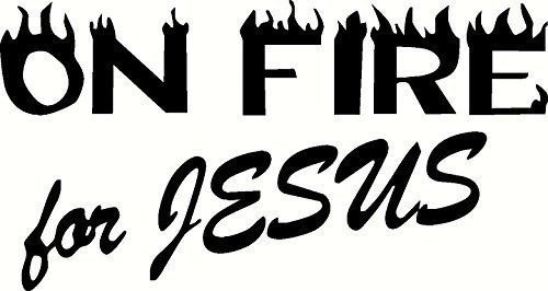 On fire, Bible verse wall decals, scripture, Vinyl Art, stickers, love quotes