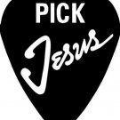 Pick Jesus, Vinyl Wall Art, Guitar, decal, sticker, bible verse wall decal
