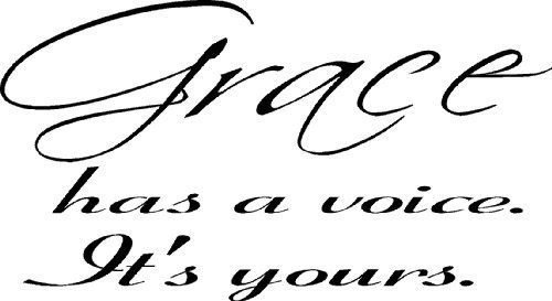 Grace, Bible verse wall decals, scripture, Vinyl Art, stickers, love quotes