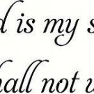 Psalm 23:1 V2 Bible verse wall decals, scripture, Vinyl Art, stickers, love