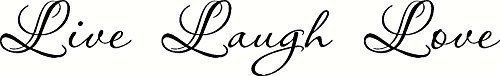 Live Love Laugh, Bible verse wall decals, scripture, Vinyl Art, stickers, love q