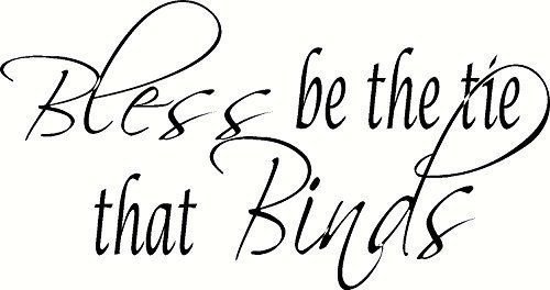 Bless the Tie, Bible verse wall decals, scripture, Vinyl Art, stickers, love