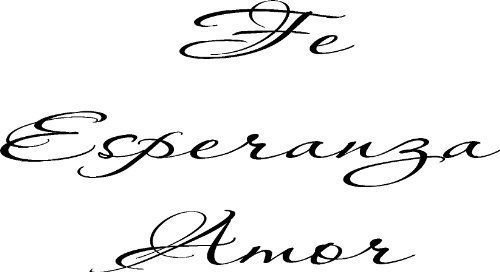 Fe Esperanza Amor Adhesivo De Pared, Vinilo, Biblia